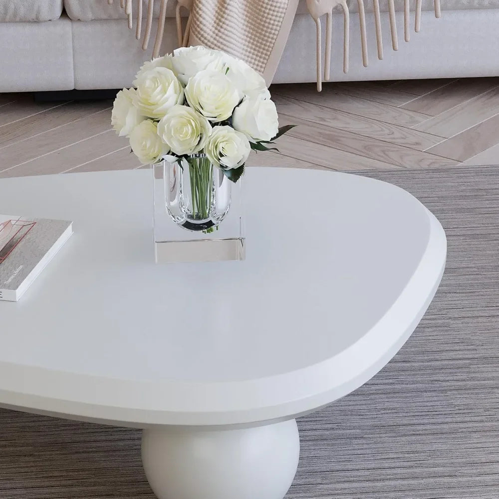 Modern D-Shaped Coffee Table