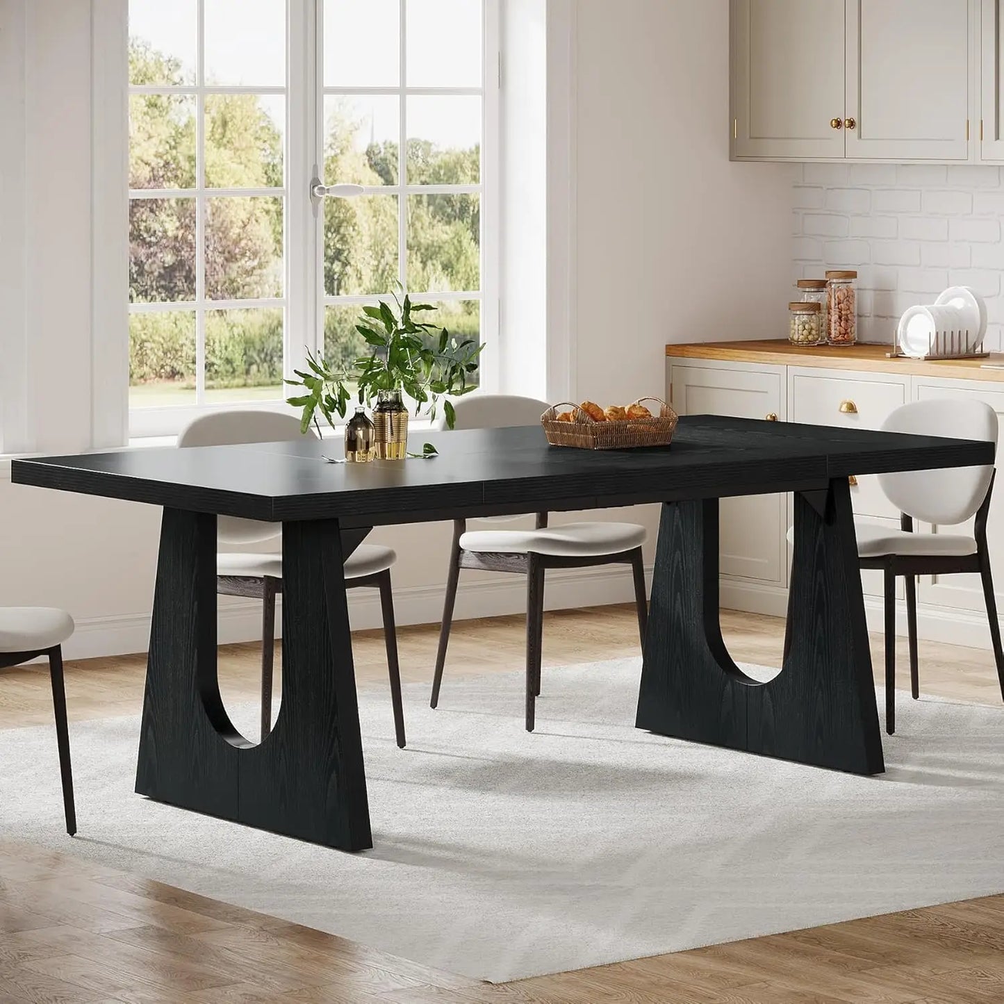 71" Wood Rustic Rectangular Dining Table