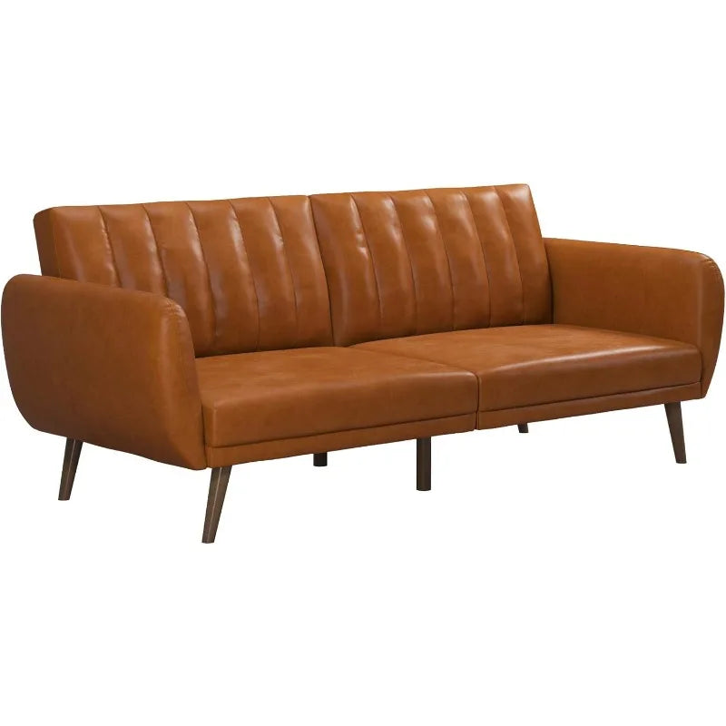 Faux Leather Sofa Bed