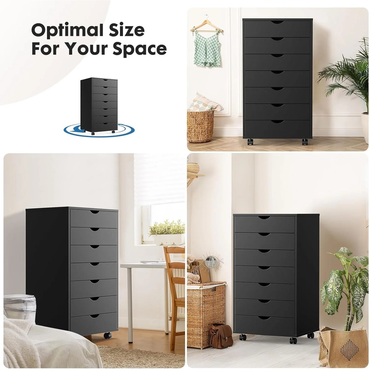 7 Drawer Chest Rolling Filing Cabinet