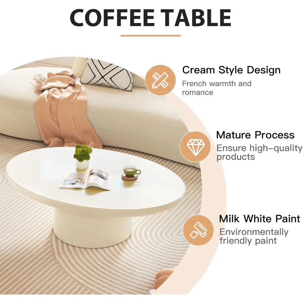 Modern Oval Coffee Table