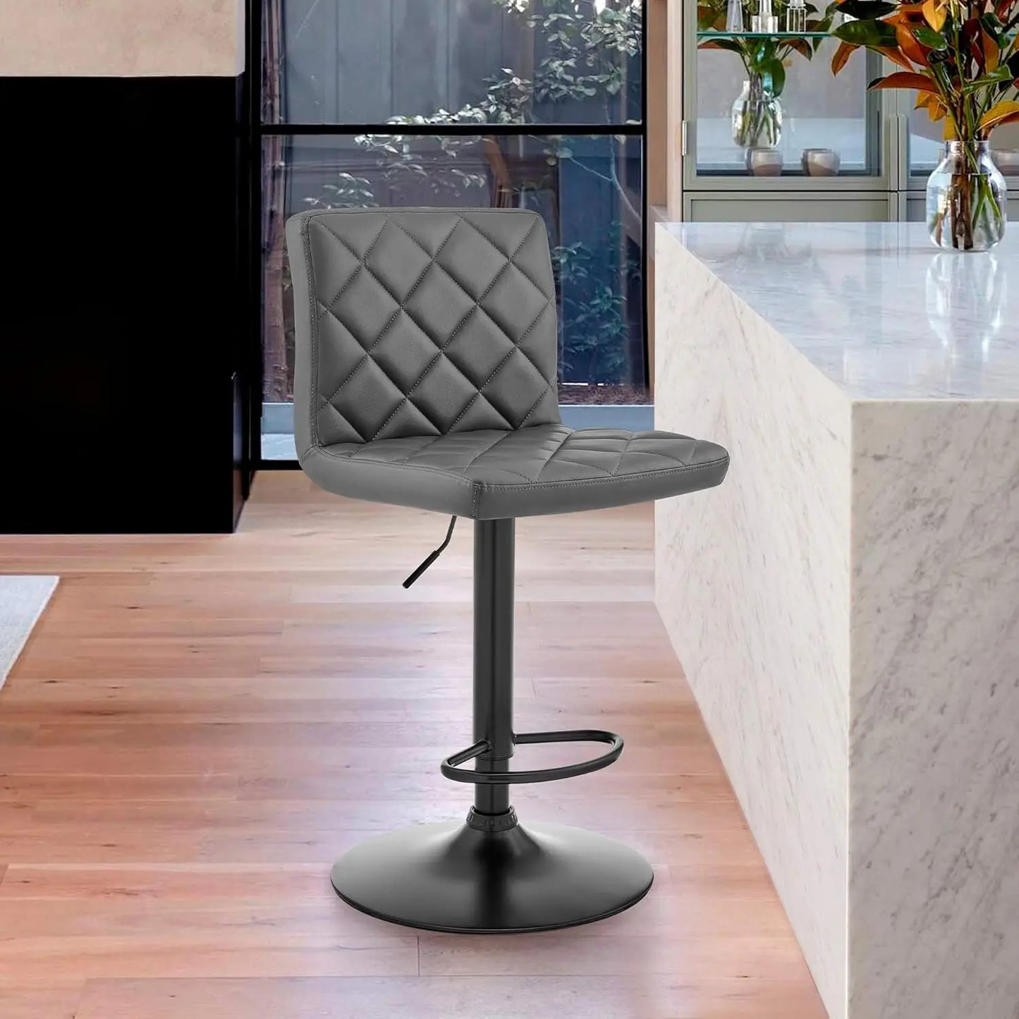 Diamond Swivel Hydraulic Bar Stools Set of 2