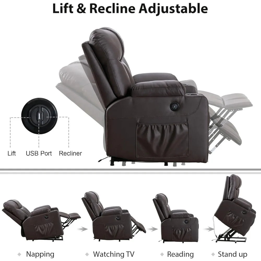 Oversized Recliner Heated & Massage Chair