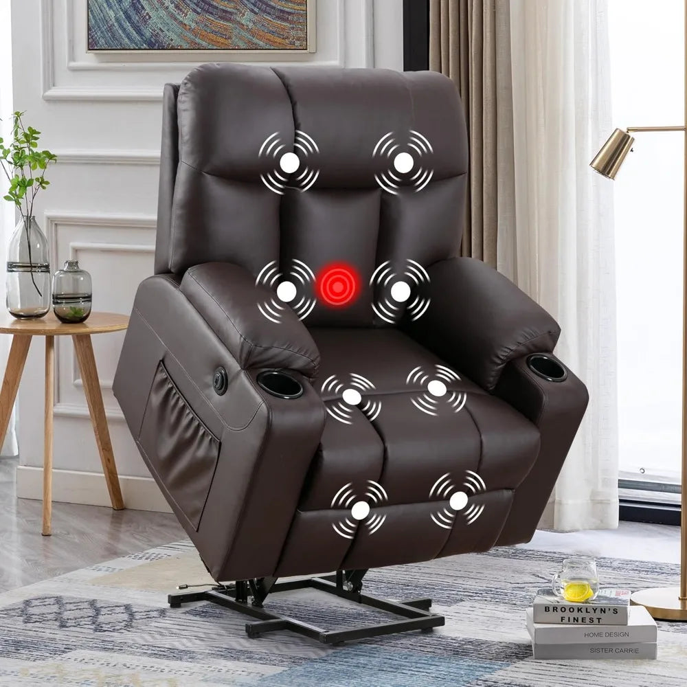 Oversized Recliner Heated & Massage Chair