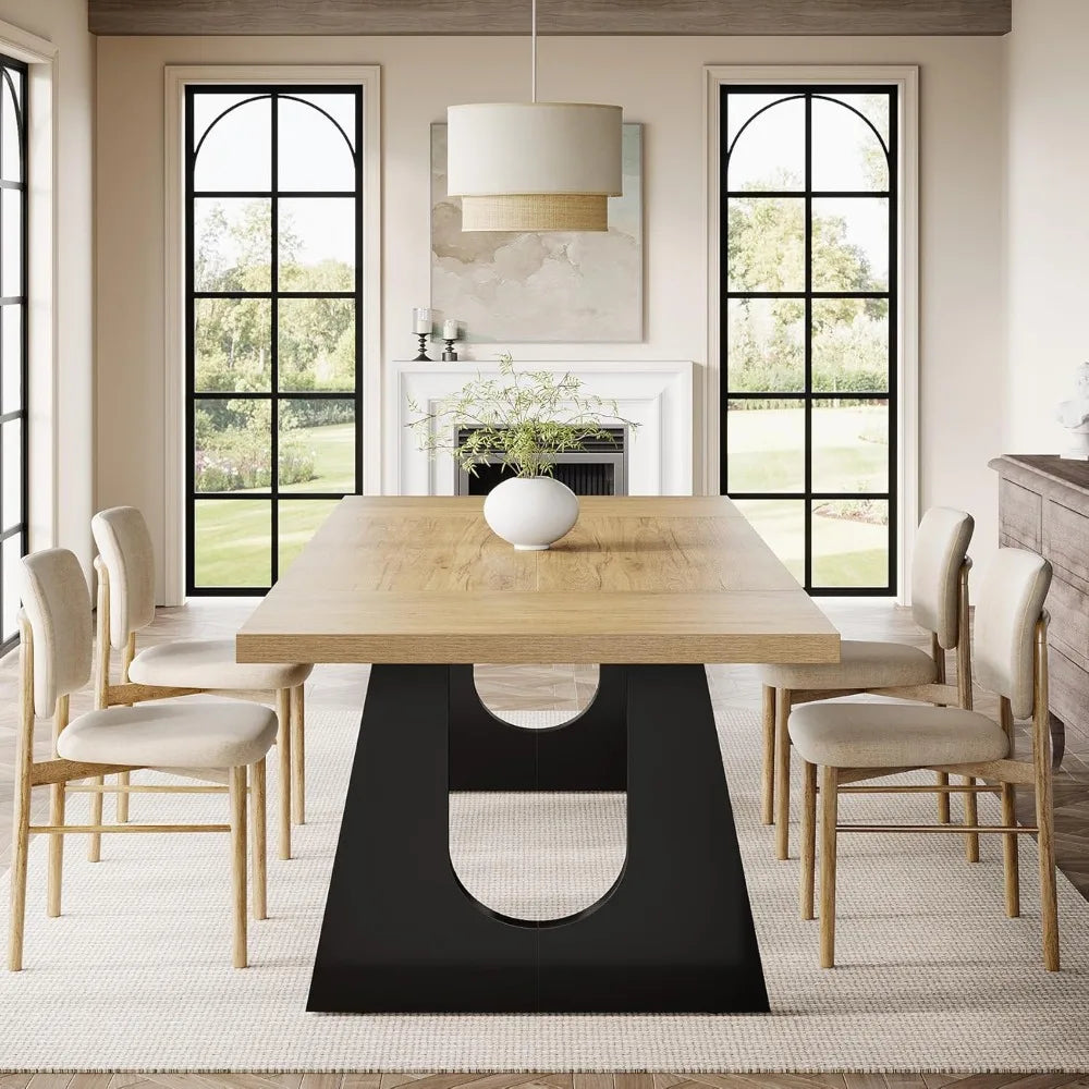 71" Wood Rustic Rectangular Dining Table