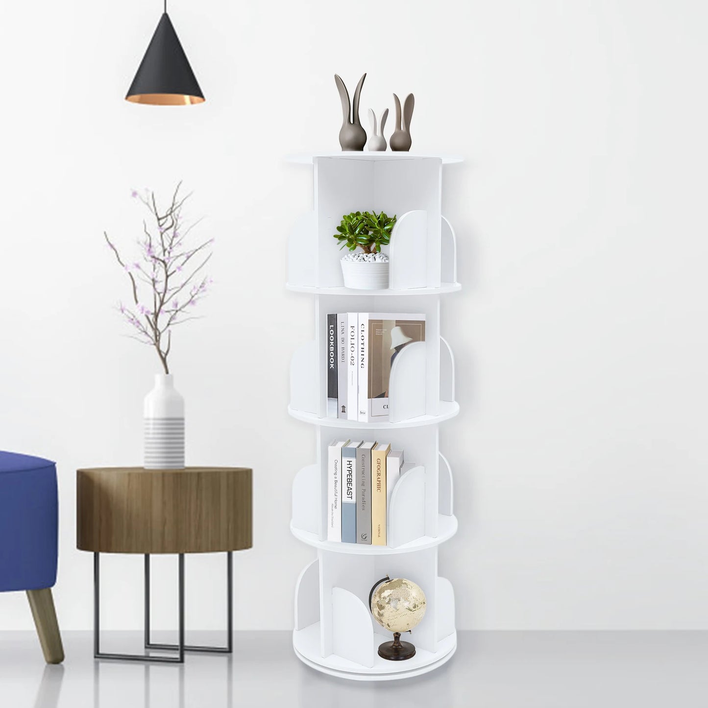 360 Degree Rotating Bookshelf