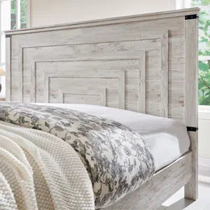 54" Farmhouse Antique White Bed