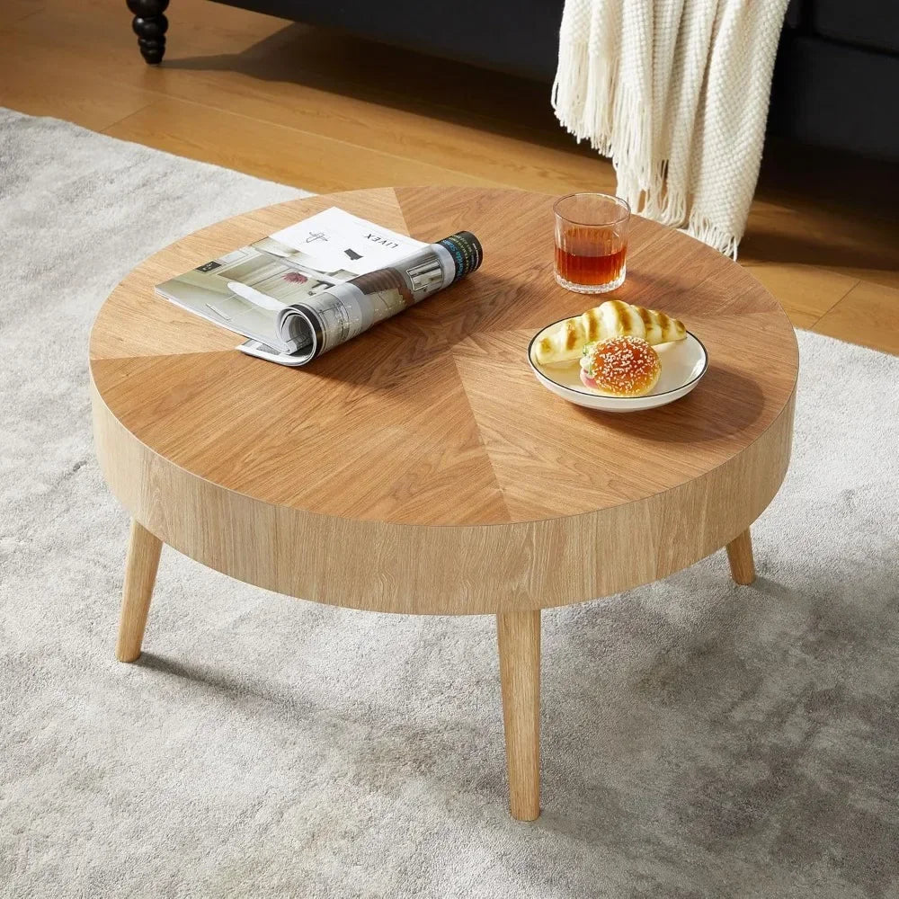 Modern Round Coffee Table Set of 2