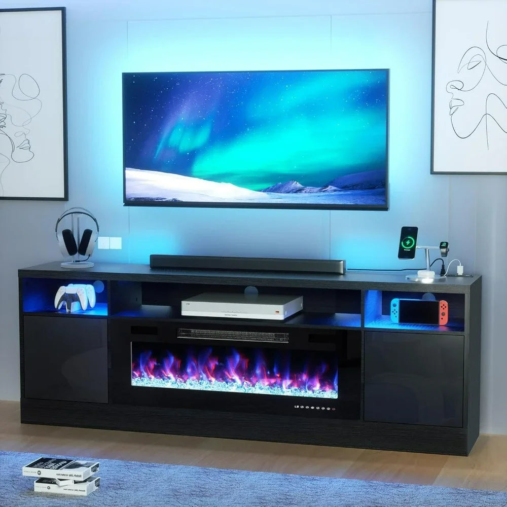 70" Electric Fireplace Entertainment Center