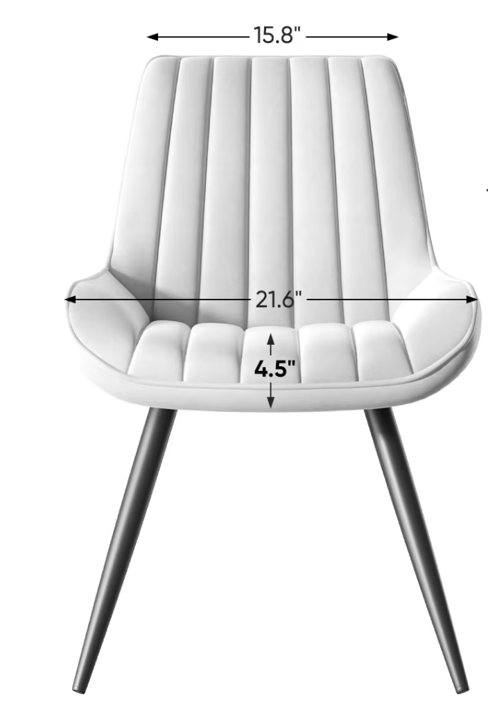 2 Piece Office or Dining Chair Set