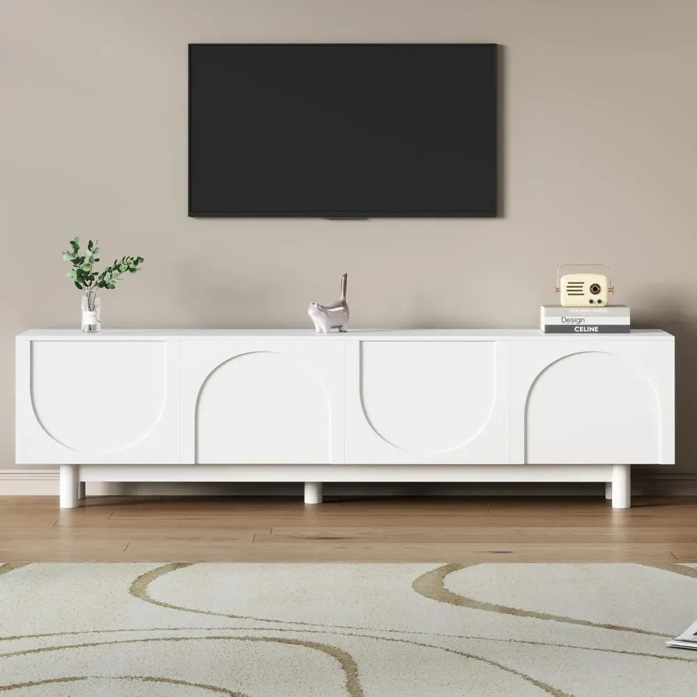 Modern Arched Entertainment Center