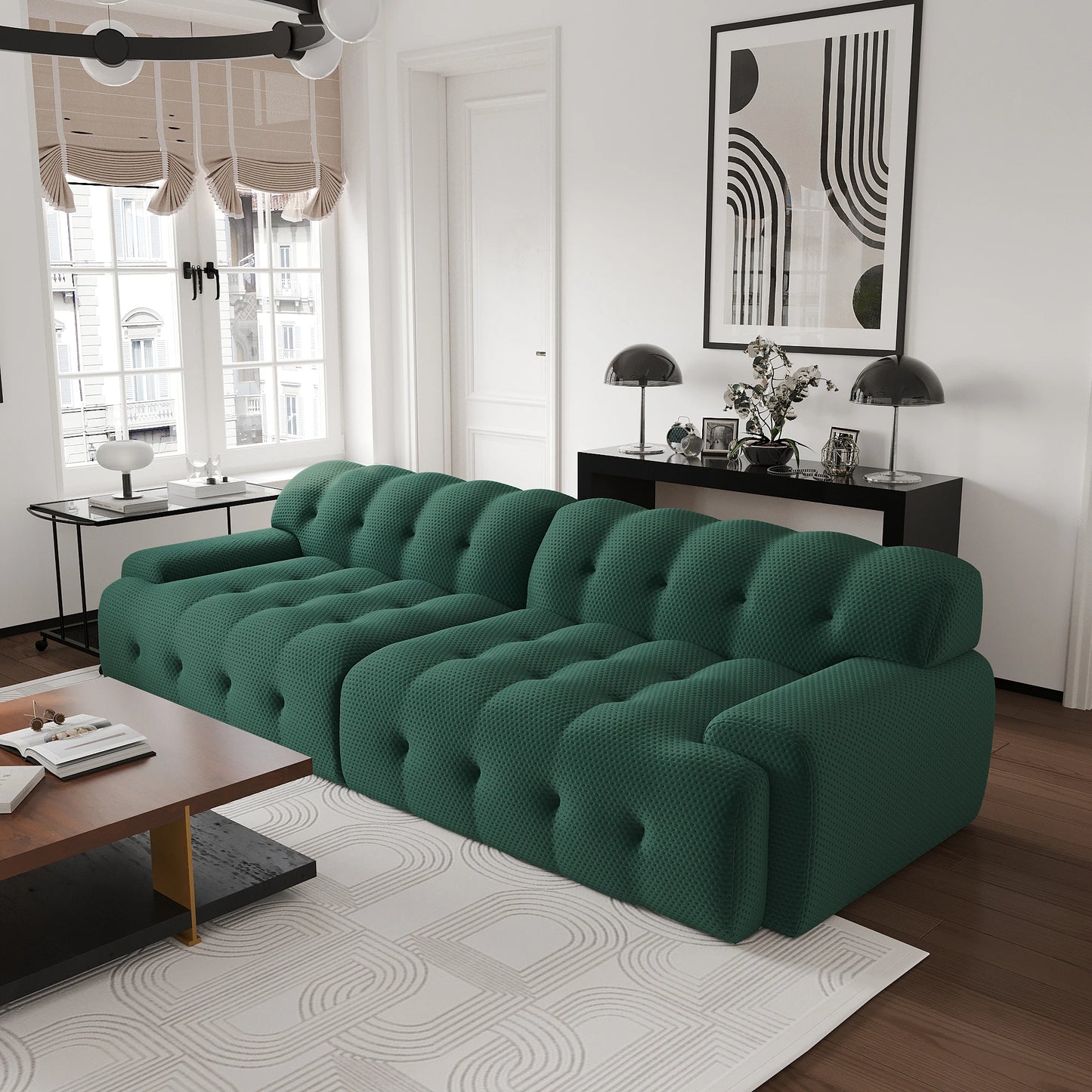102" Bubble Sectional Sofa