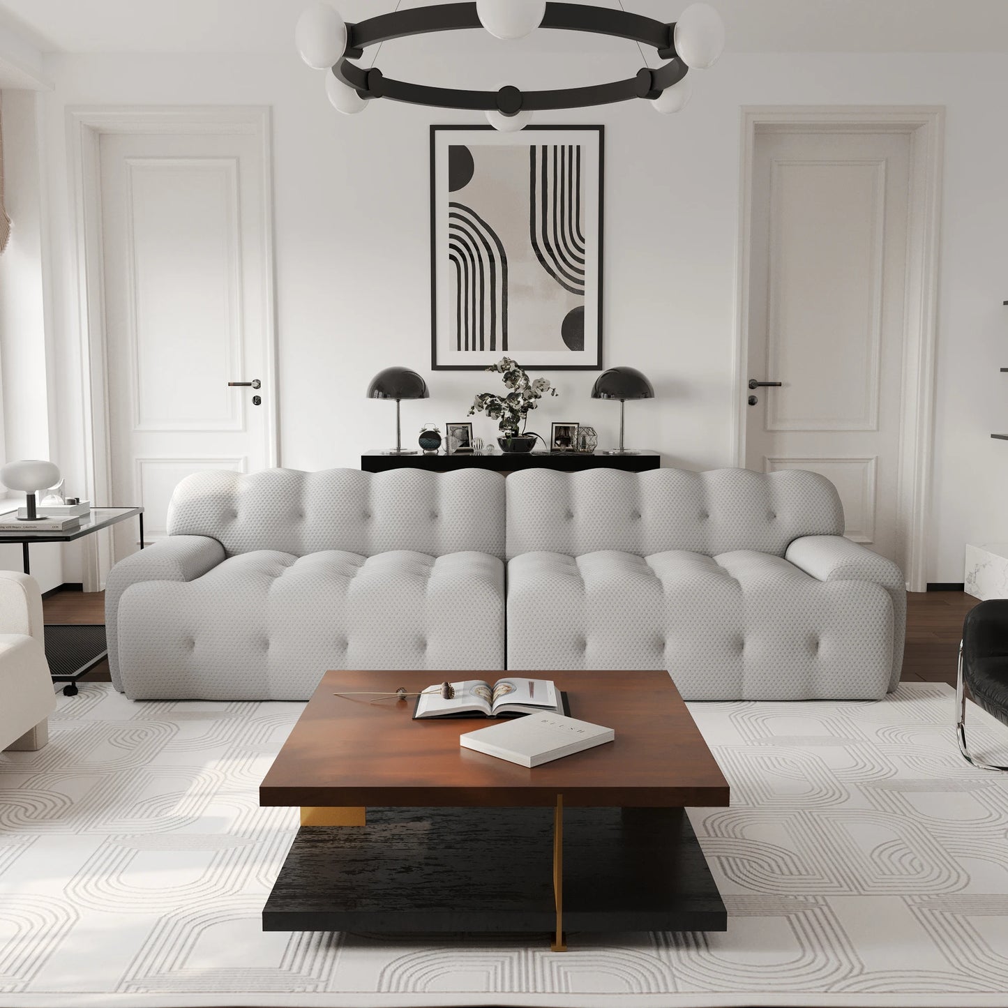 102" Bubble Sectional Sofa