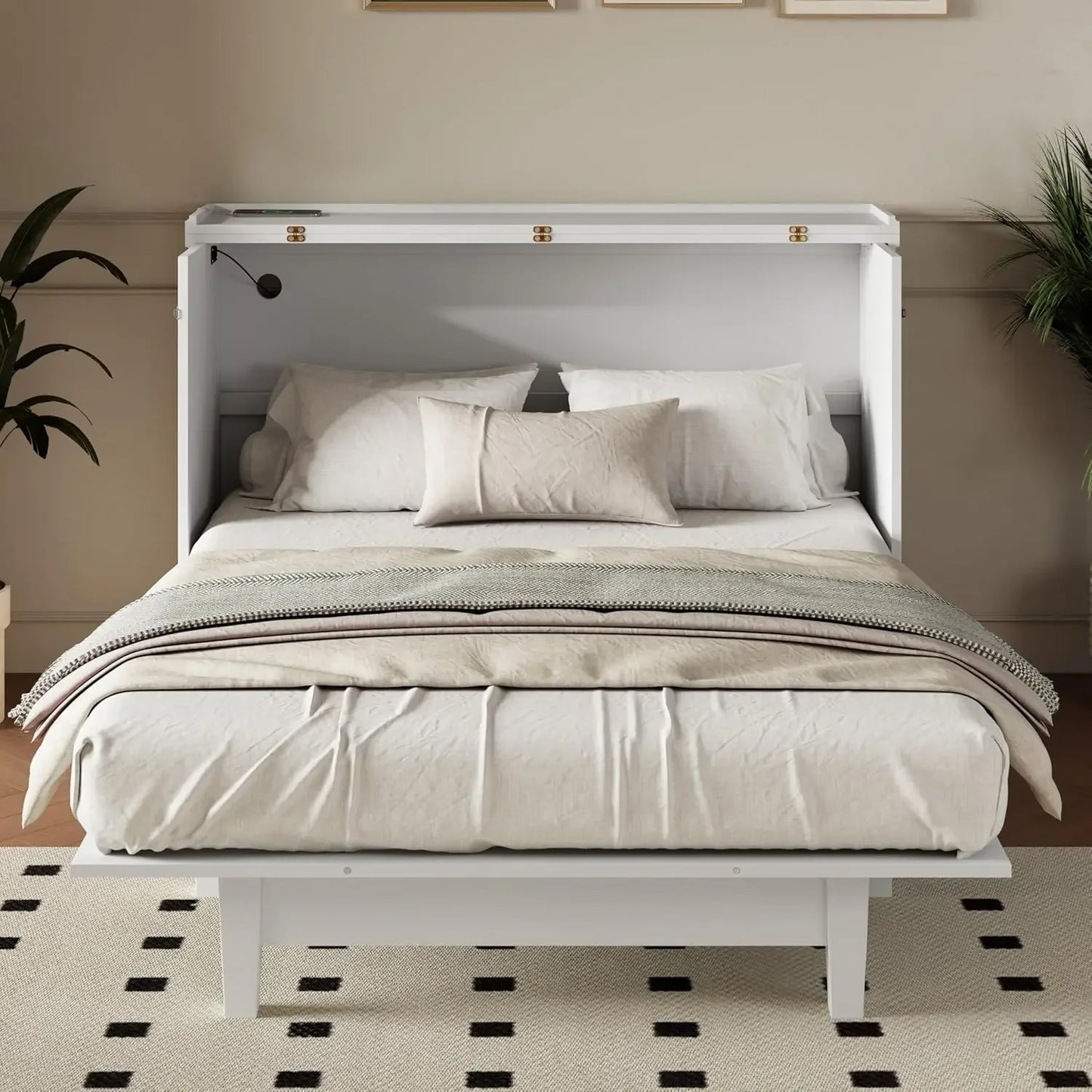 Solid Pine Full Murphy Bed