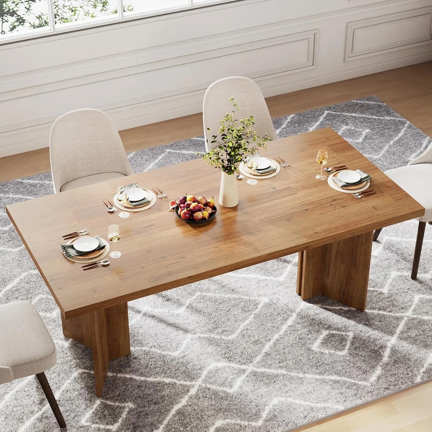 63" Farmhouse Dining Table