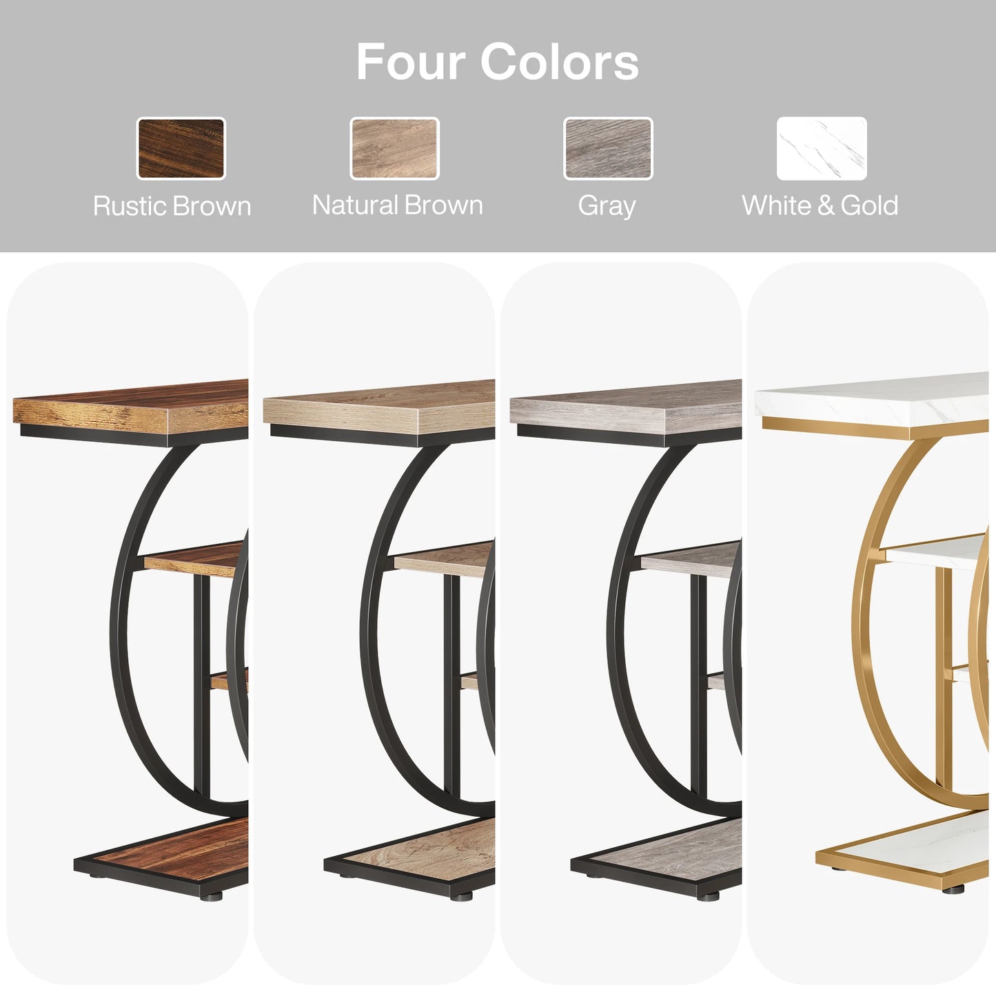 41.3" 4-Tier Console Table