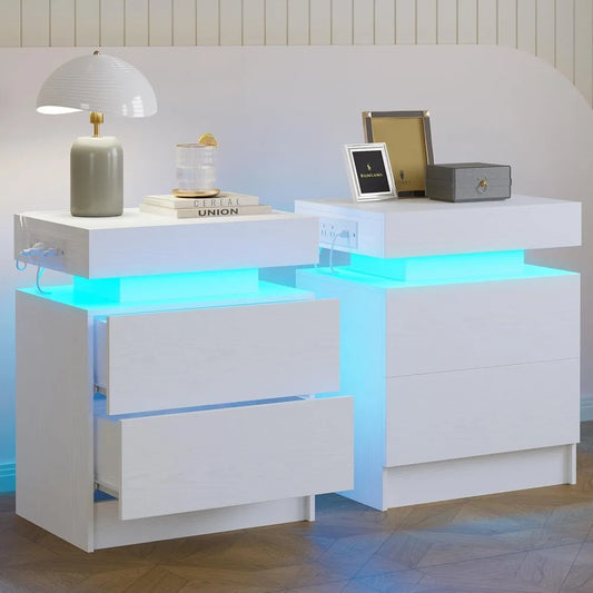 Modern Night Stand Set of 2