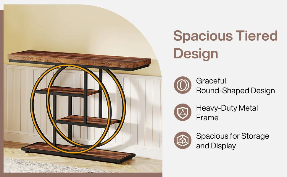 41.3" 4-Tier Console Table