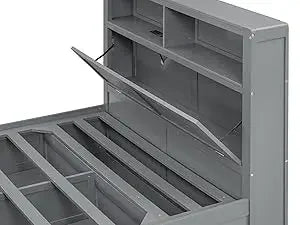 Hydraulic Platform with LED Headboard Bed