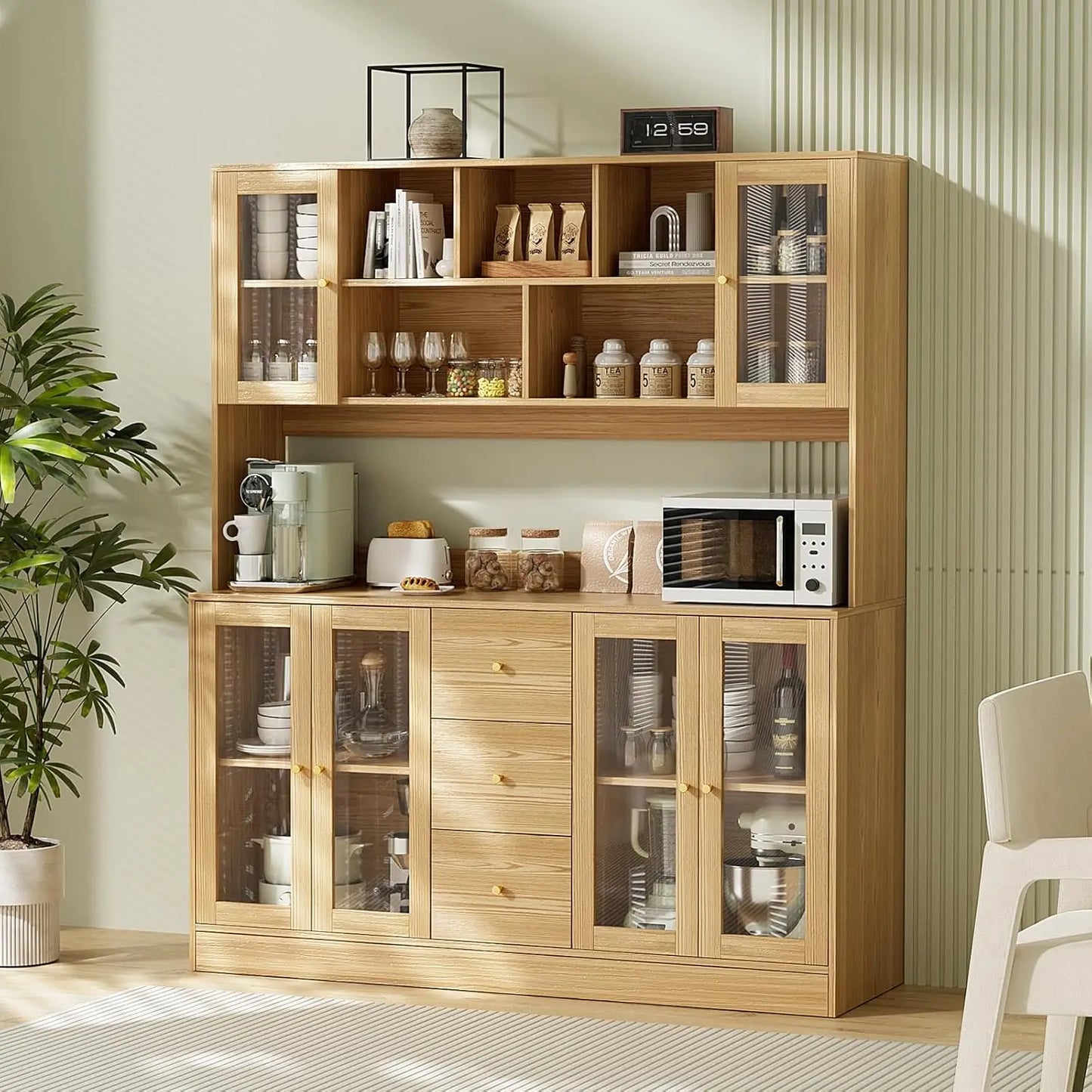 Large Kitchen Hutch Cabinet