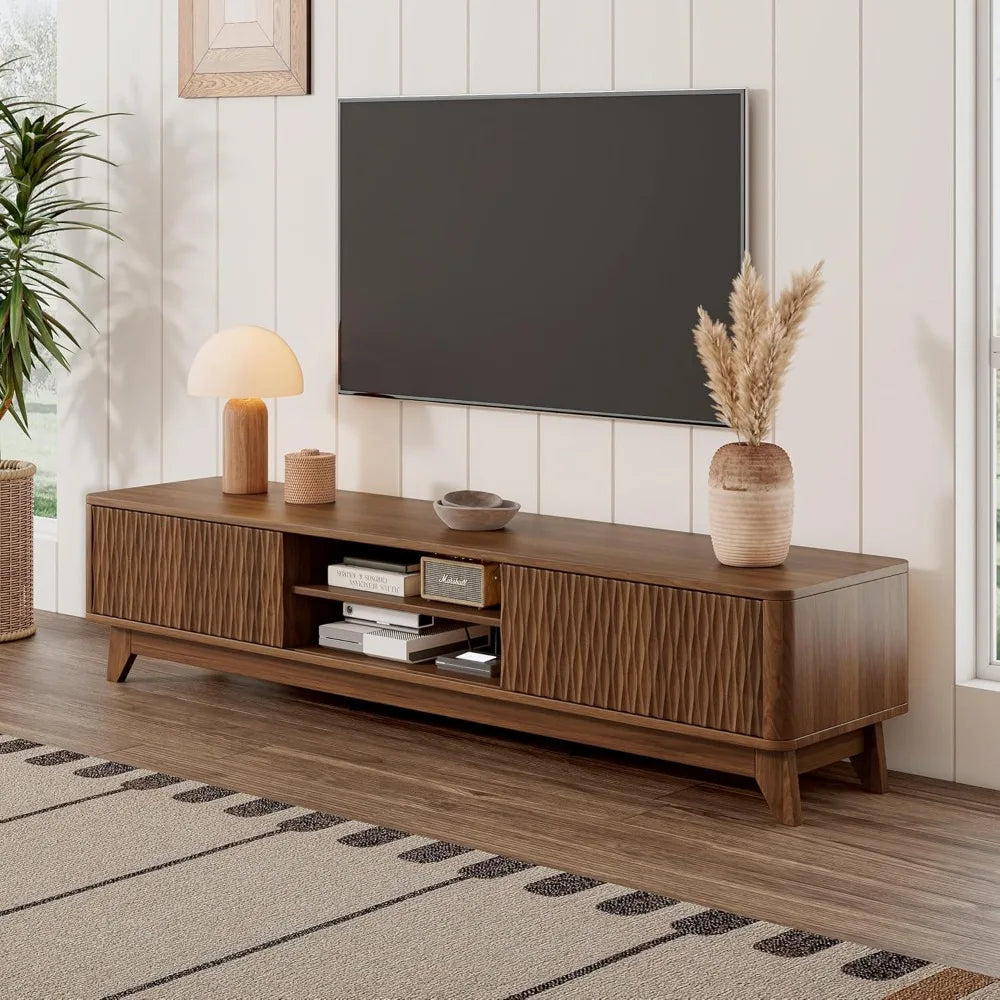 59" BOHO Textured Entertainment Center