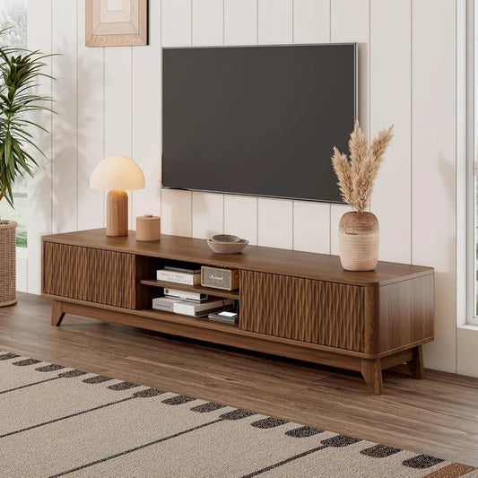 59" BOHO Textured Entertainment Center