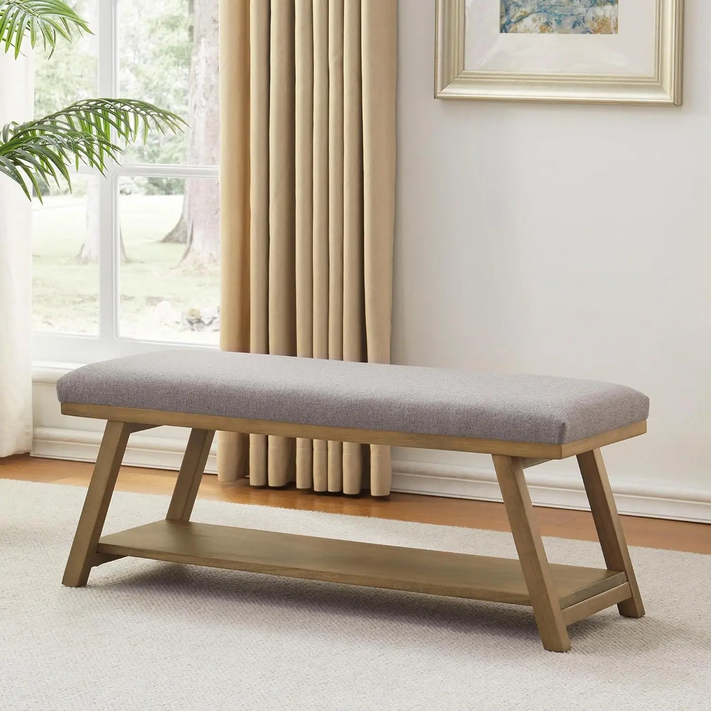 45" Upholstered Entryway Bench