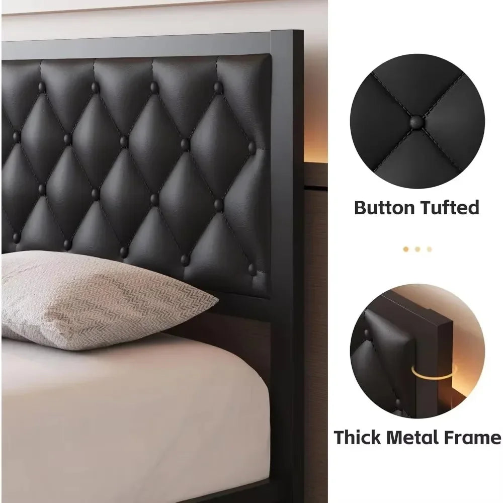 Tufted Upholstered Bed
