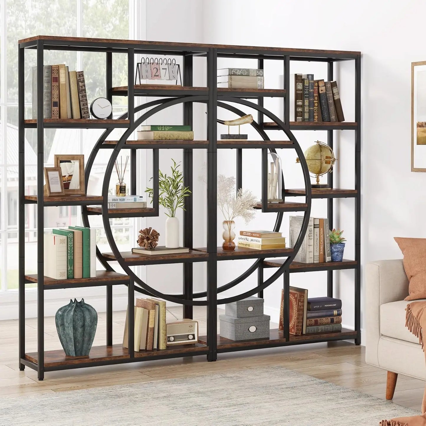 5 Tier Etagere Bookcase
