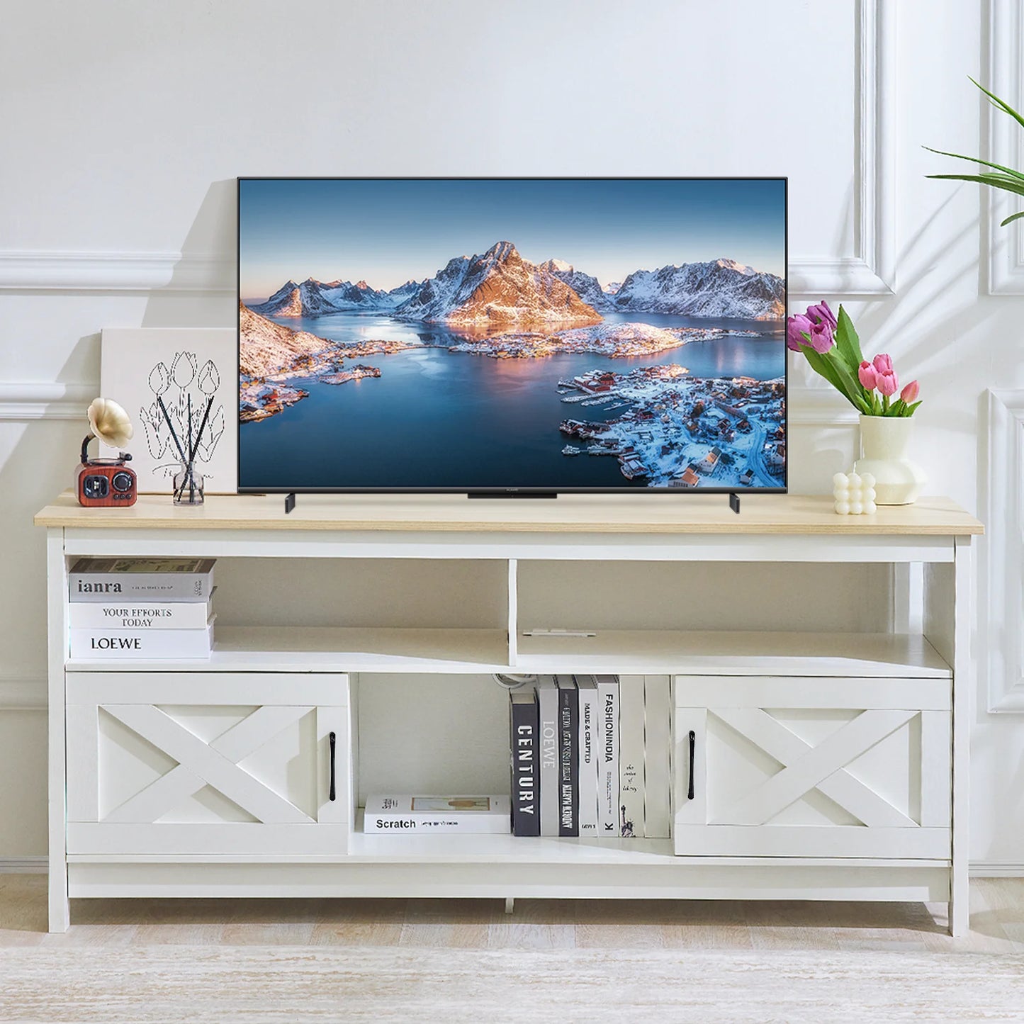 59" Farmhouse TV Stand