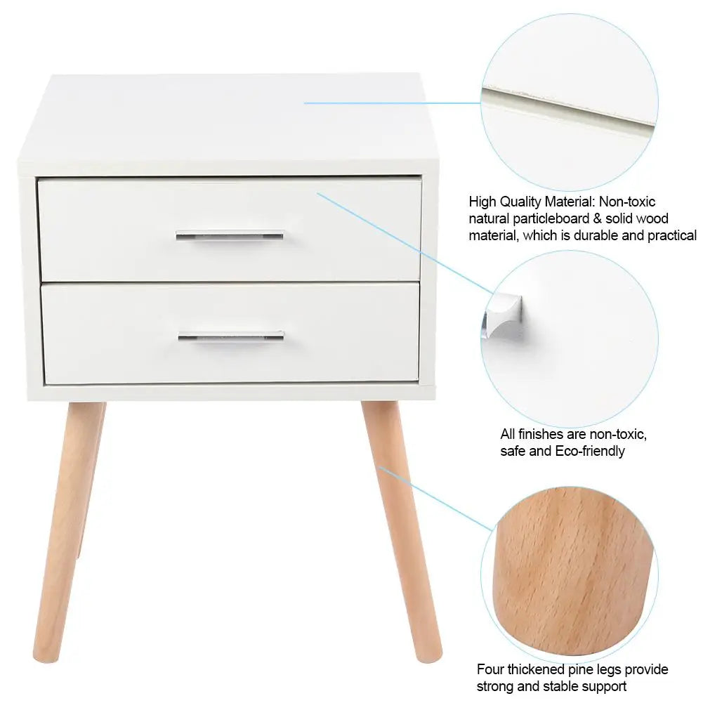 Classic 2-Drawer Nightstand
