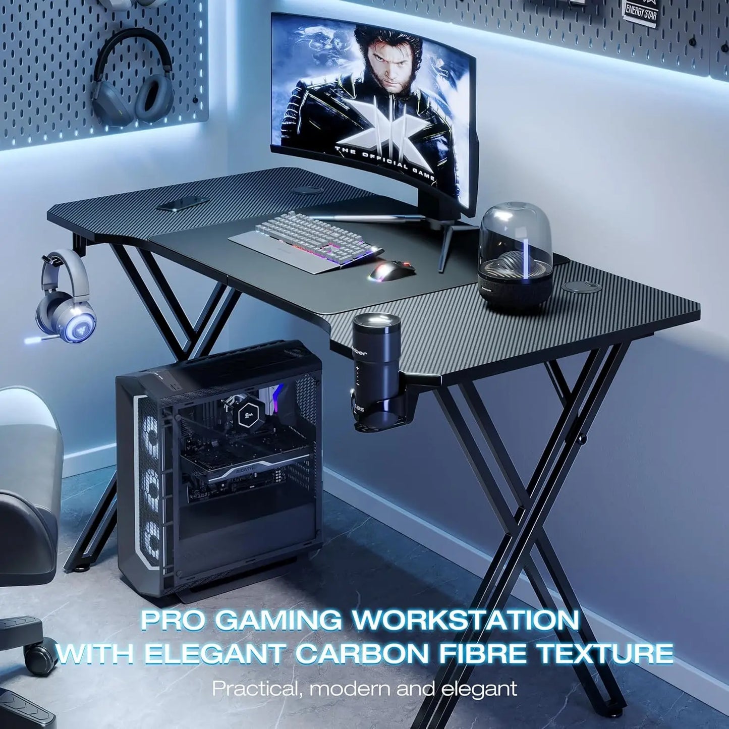 Carbon Fiber Gaming Desk