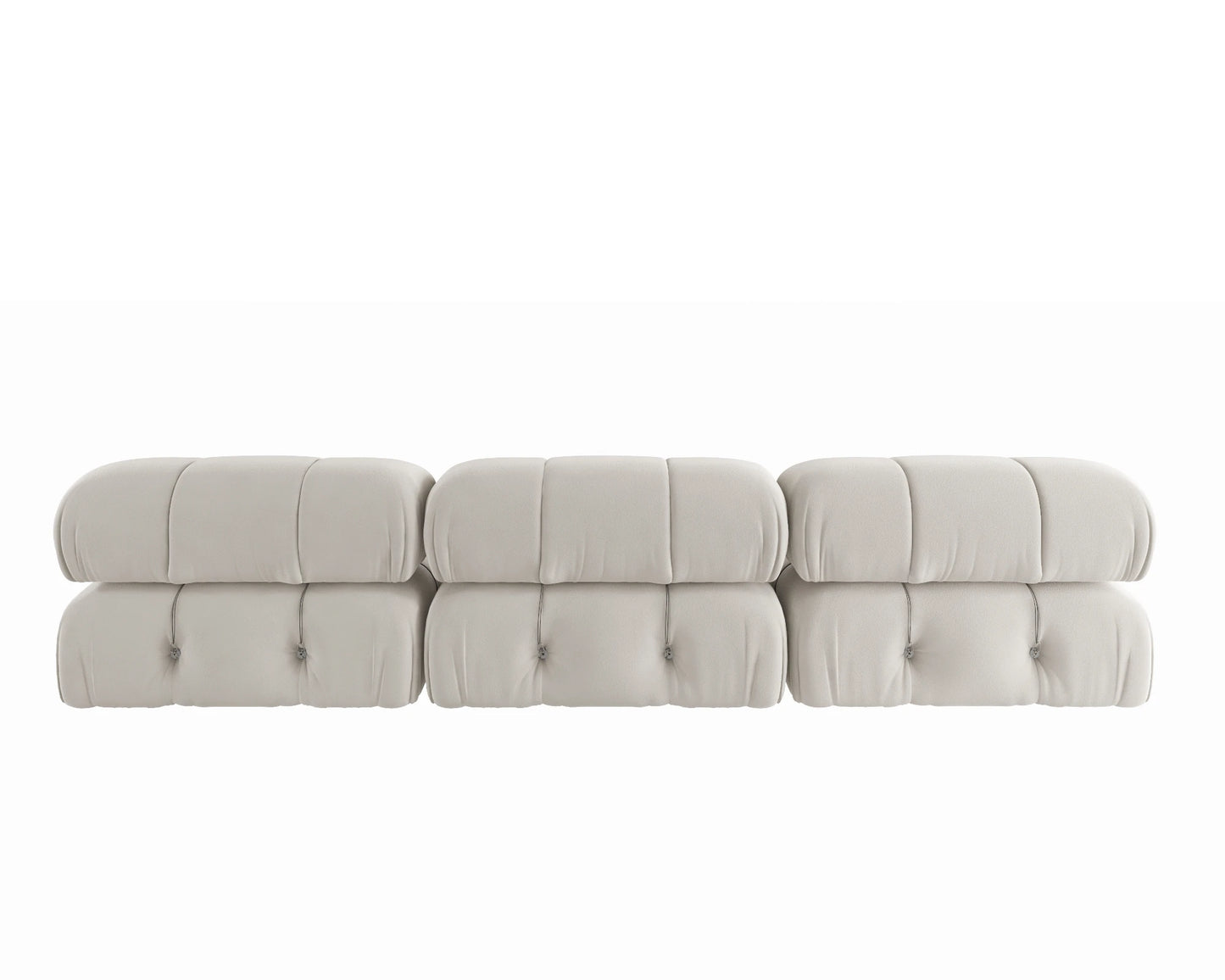 104" Velvet 3-Piece Sofa