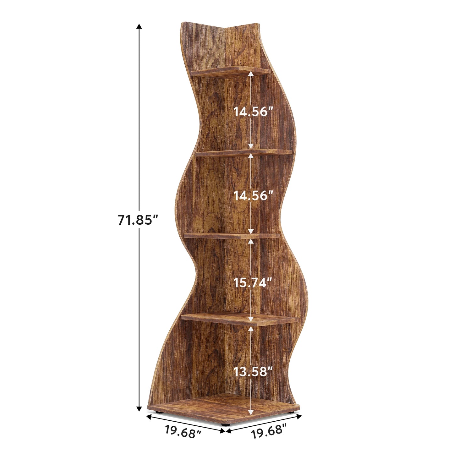 Modern Wavy Corner Shelf