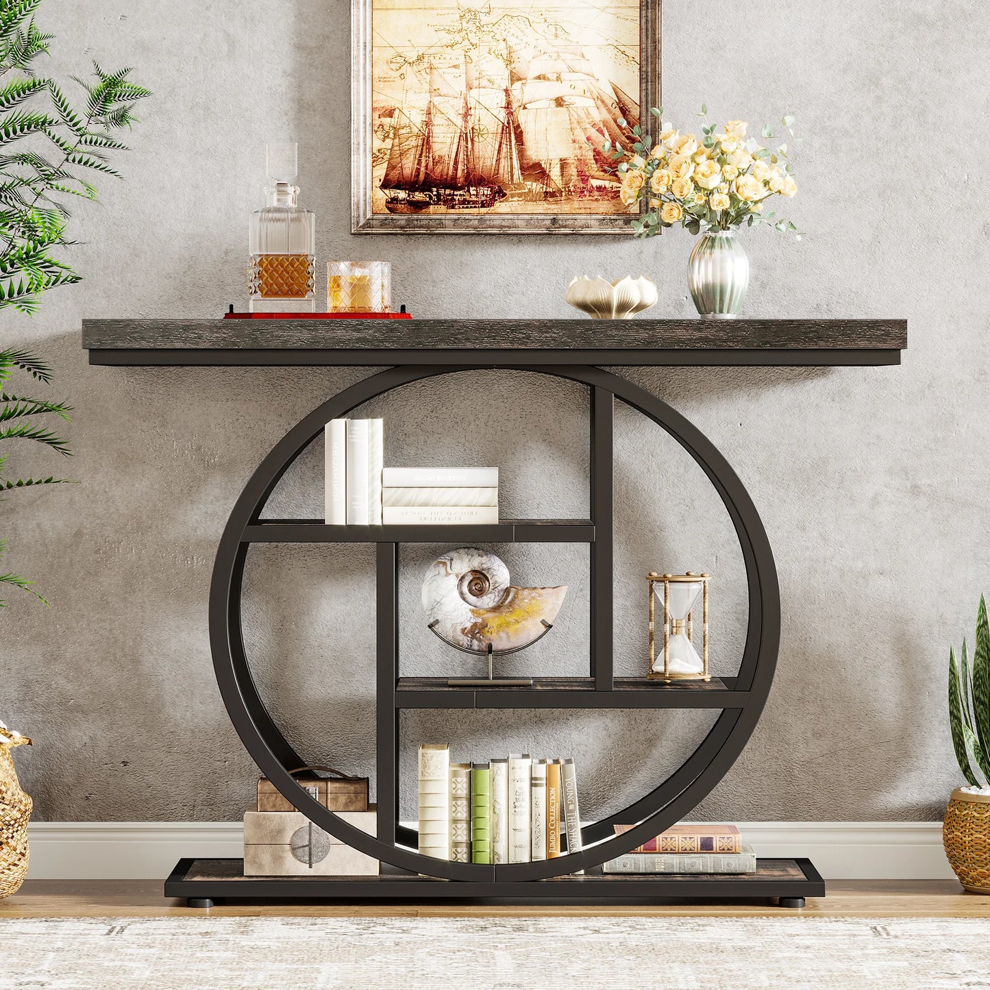 41.3" 4-Tier Console Table