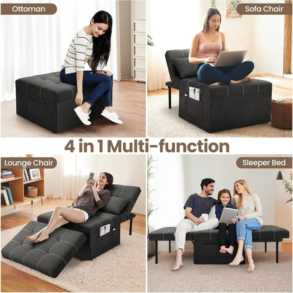 4 in 1 Multi-Function Folding Ottoman
