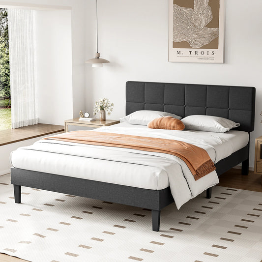 Linen Upholstered Bed