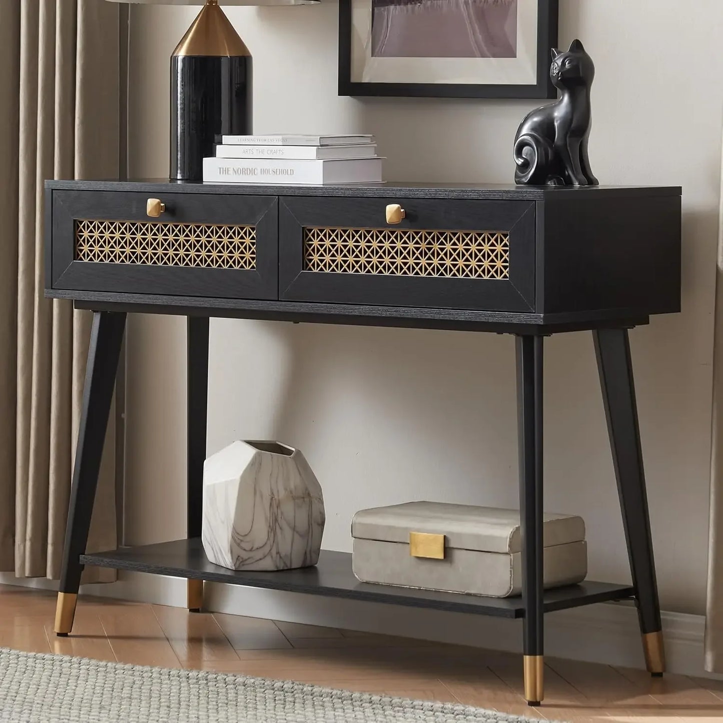 42" Mid Century Modern Console Table