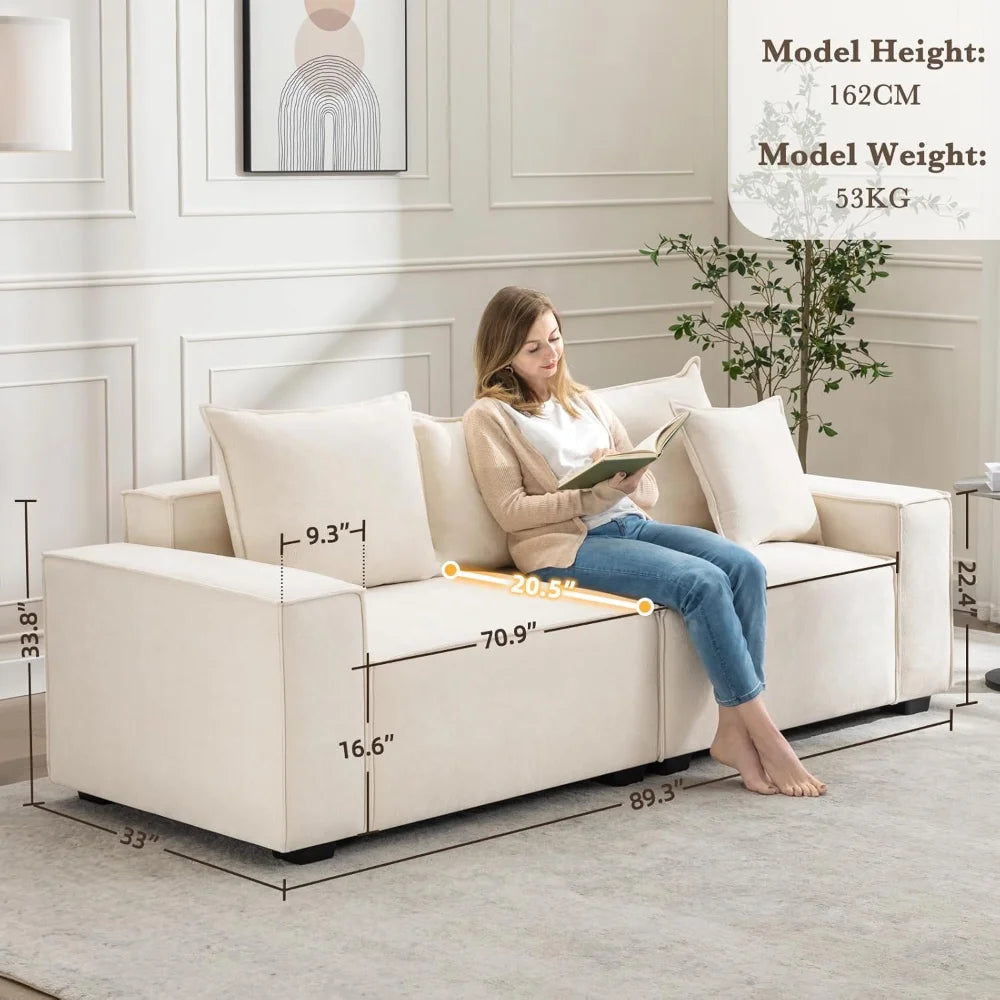 89" Classic Chenille Sofa