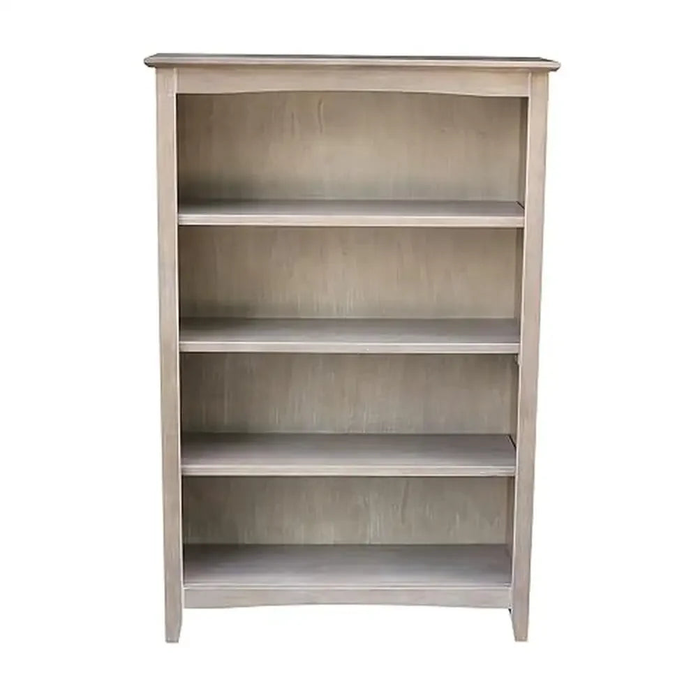 4-Shelf Solid Bookcase