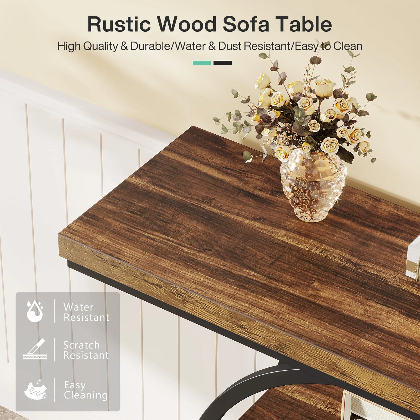 41.3" 4-Tier Console Table