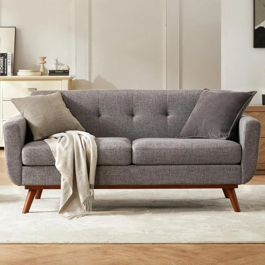 65" Mid Century Modern Loveseat Sofa