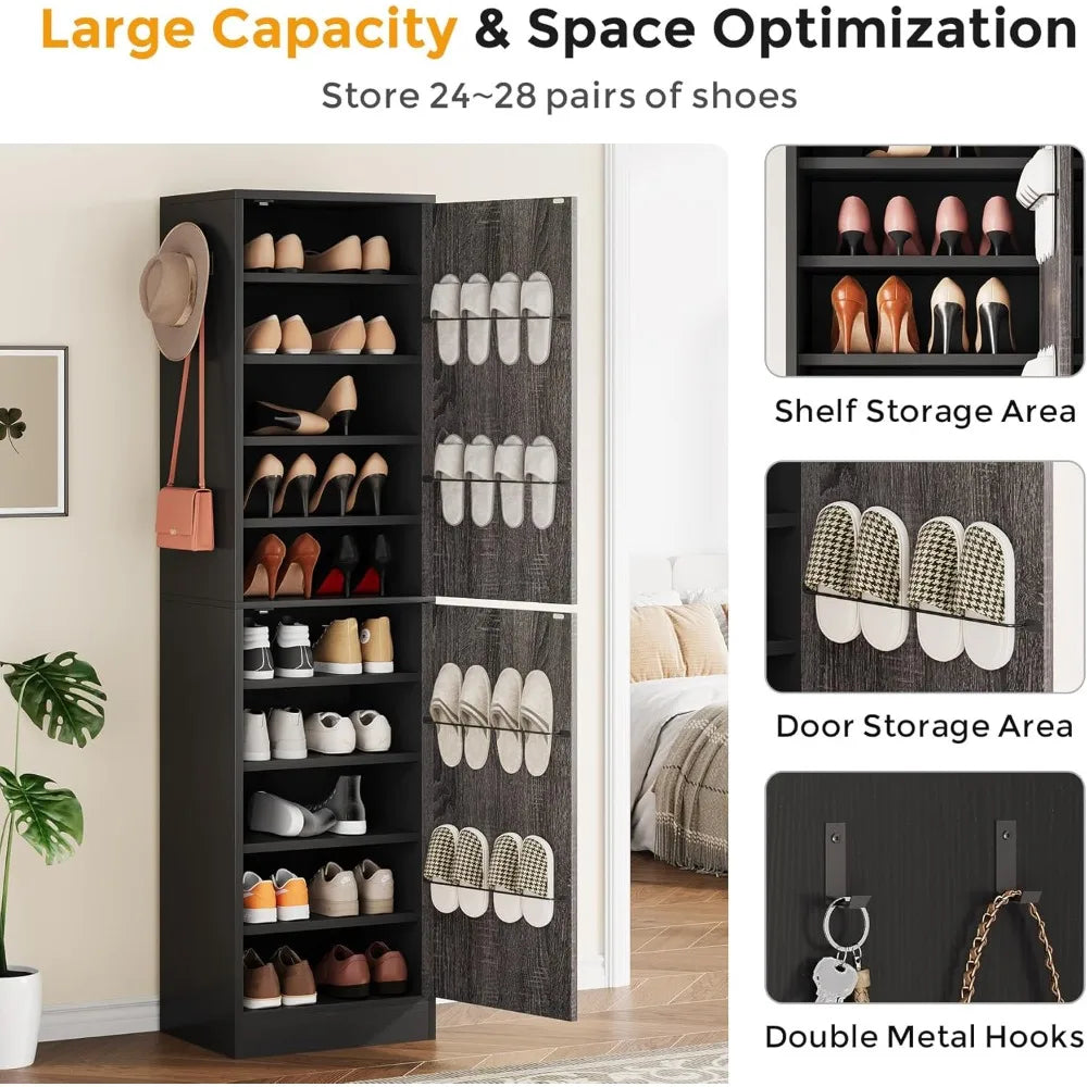 10-Tier Shoe Cabinet