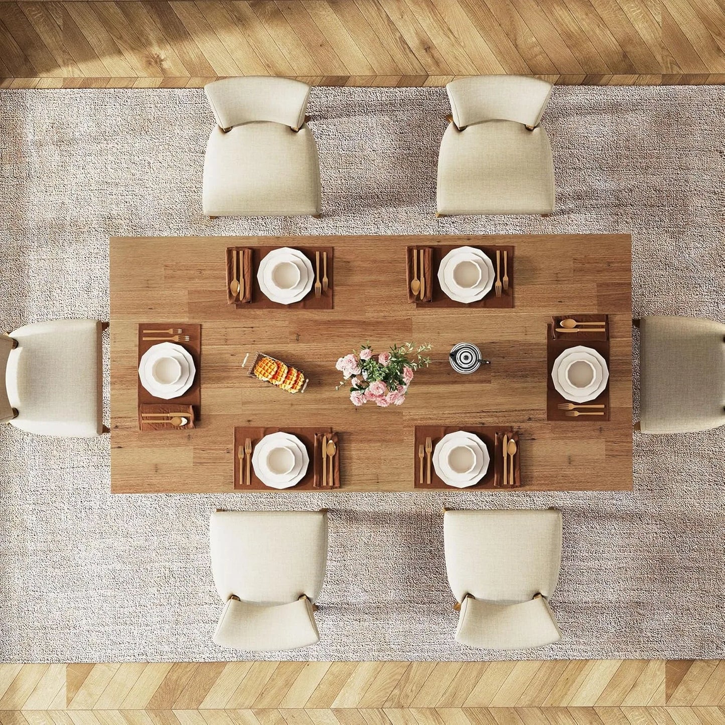 63" Farmhouse Dining Table