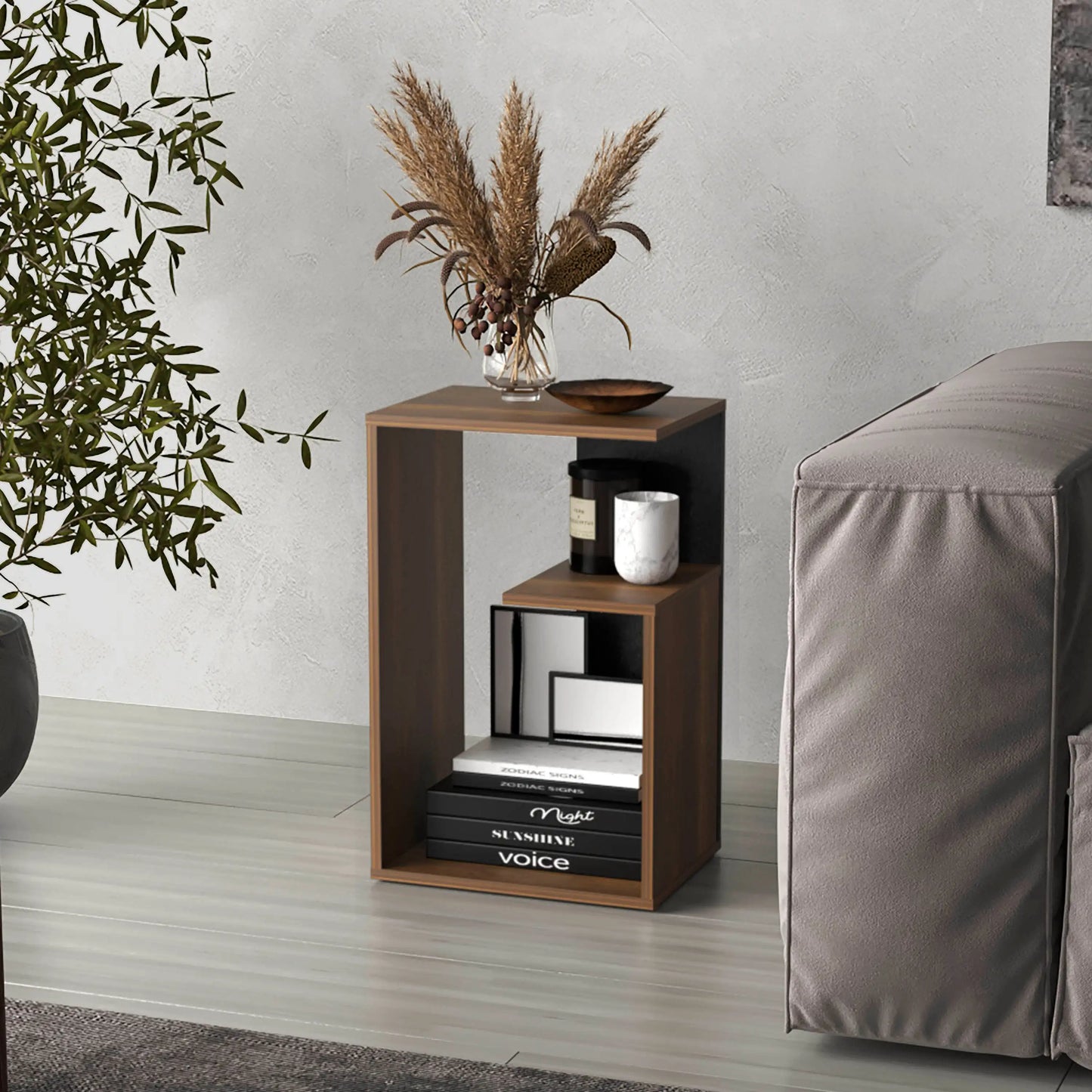 25" 3-Tier End Table