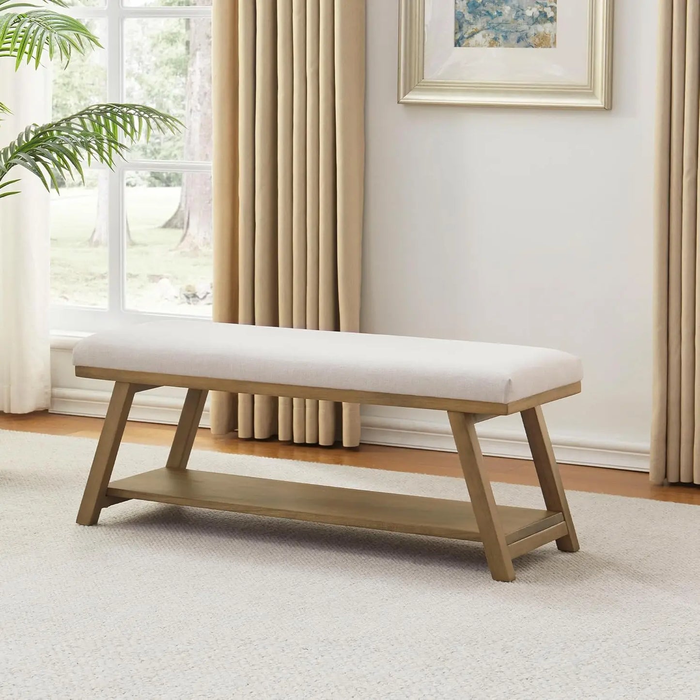45" Upholstered Entryway Bench