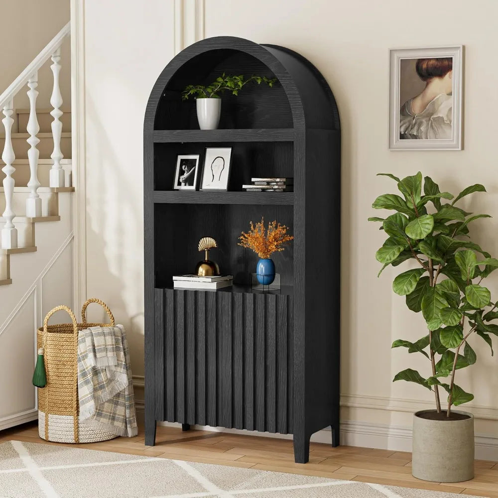 71" Tall Arched Display Cabinet