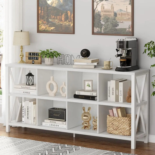62" Horizontal Bookcase Cubby