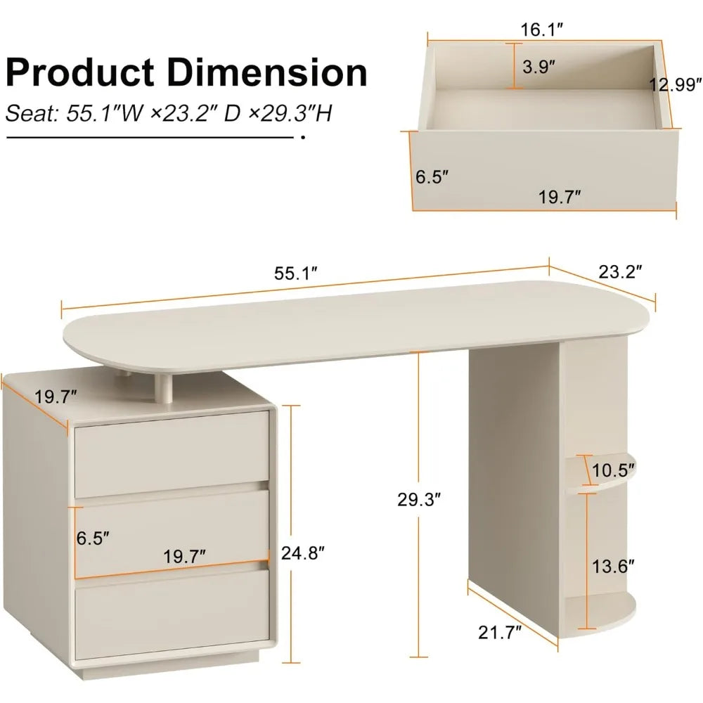 Home Office Desk and Chair Set