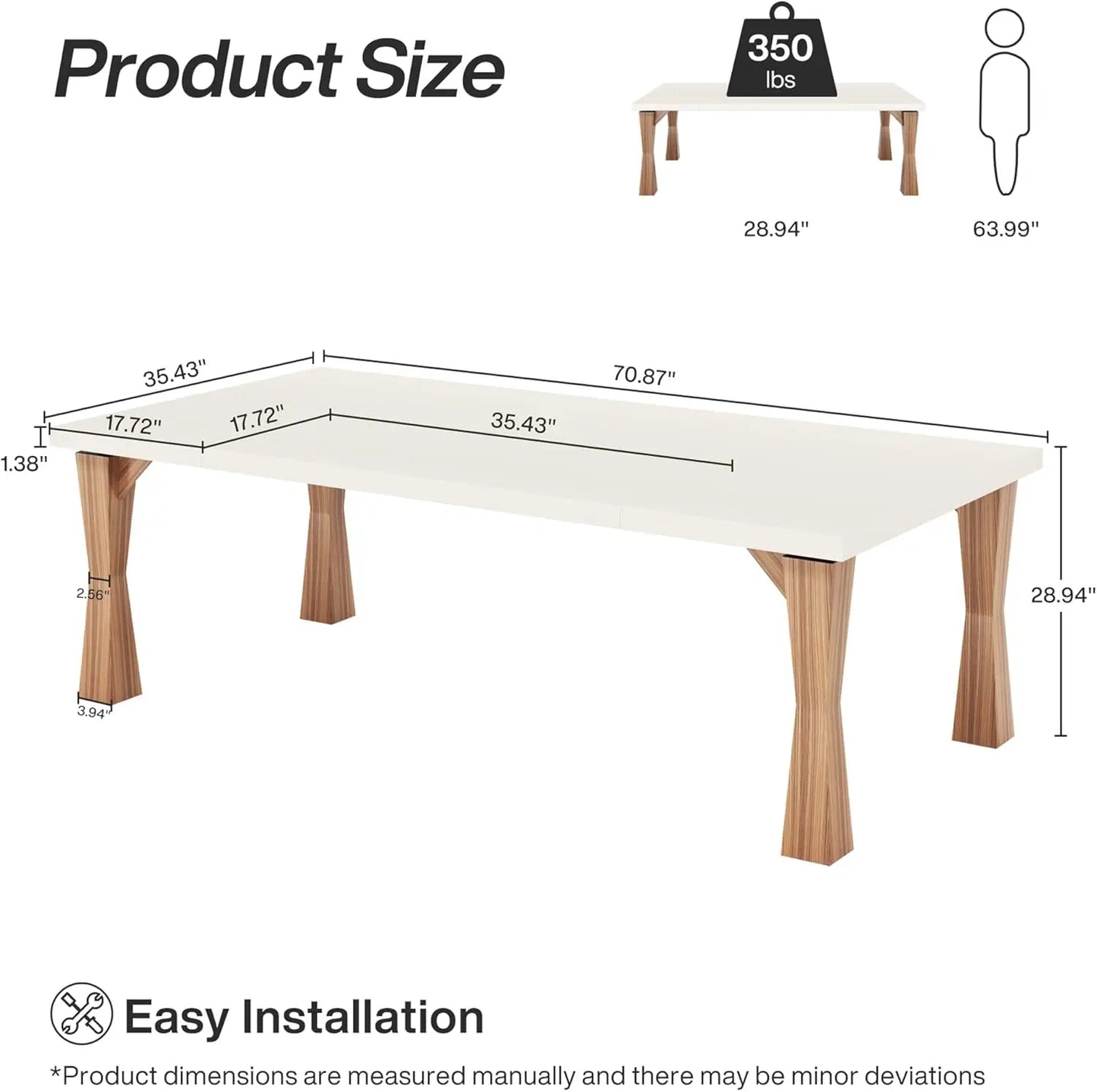 71" Modern Dining Table